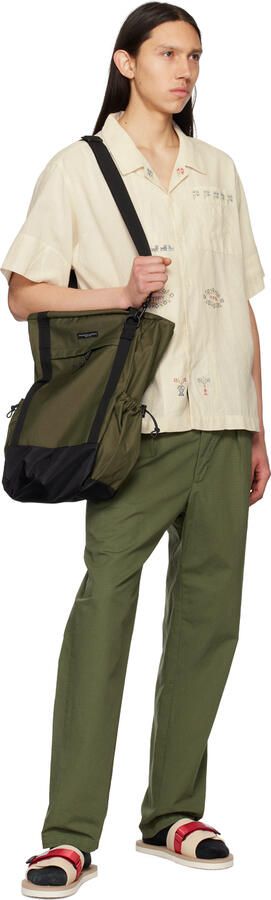 Suicoke Beige & Red Padri Sandals - Picture 3