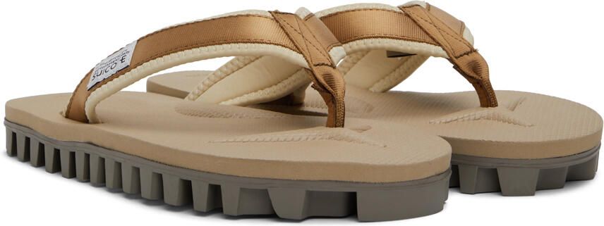 Suicoke Beige JONO Flip Flops - Picture 2
