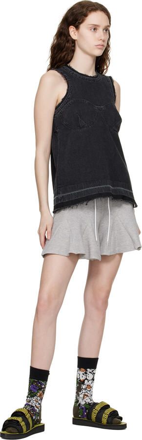 Suicoke Black & Yellow MOTO-JC01 Sandals - Picture 4