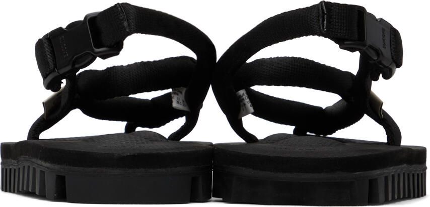 Suicoke Black Gut Flip Flops - Picture 1