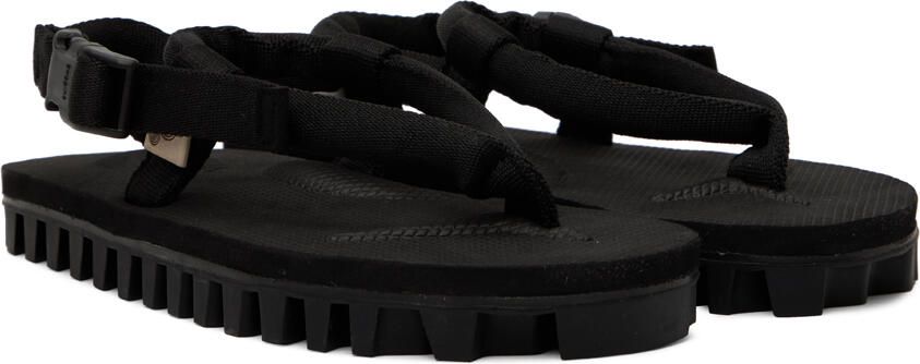 Suicoke Black GUT Sandals
