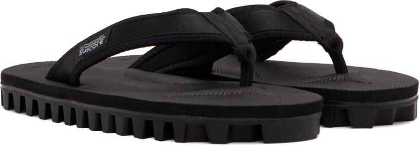 Suicoke Black Jono Flip Flops - Picture 2