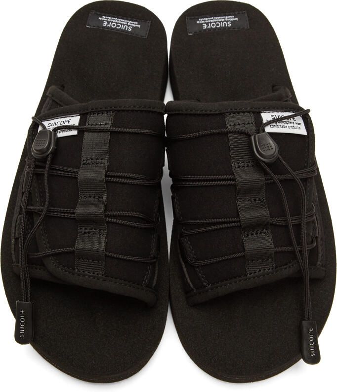 Suicoke Black OLAS-ECS Sandals