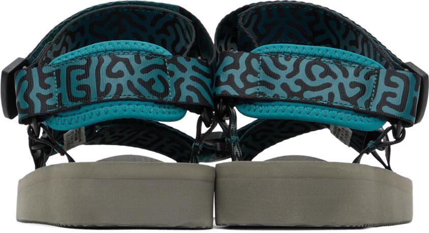 Suicoke Blue & Gray DEPA-Cab-PT06 Sandals