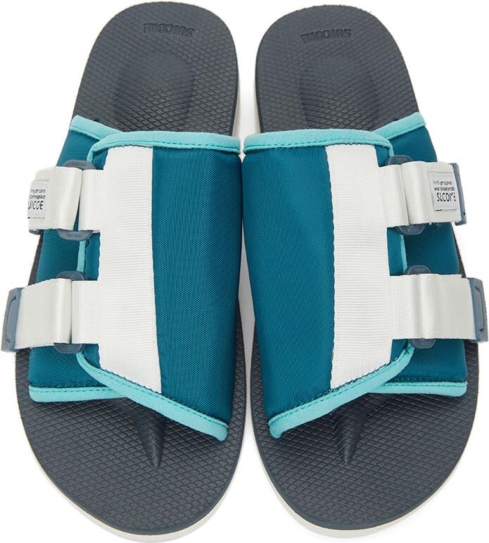 Suicoke Blue & Navy KAW-CAB Sandals