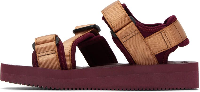 Suicoke Brown & Burgundy KISEE-V Sandals - Picture 3