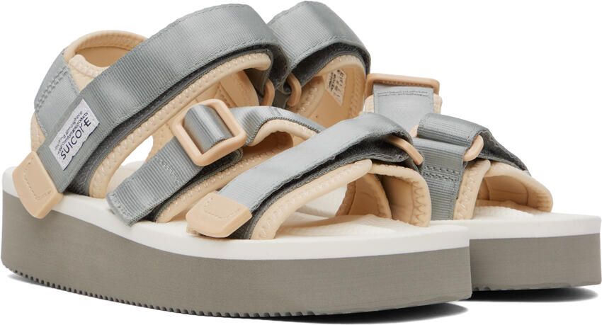 Suicoke Gray & White KISEE-PO Sandals - Picture 2