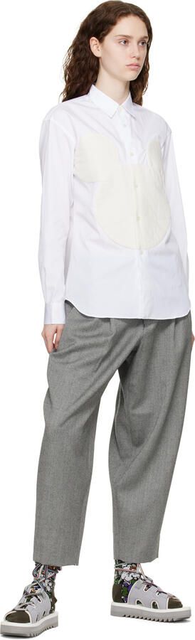 Suicoke Gray & White RAY-ab Sandals - Picture 4