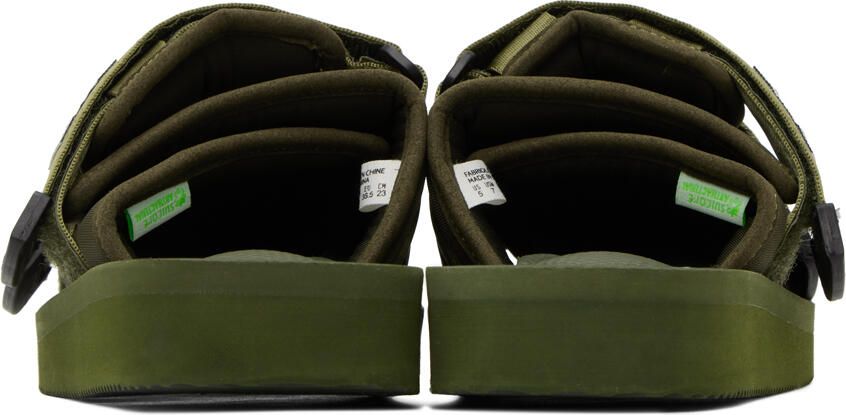 Suicoke Green MOTO-CAB Sandals
