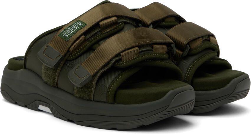 Suicoke Green MOTO-Run Sandals - Picture 3