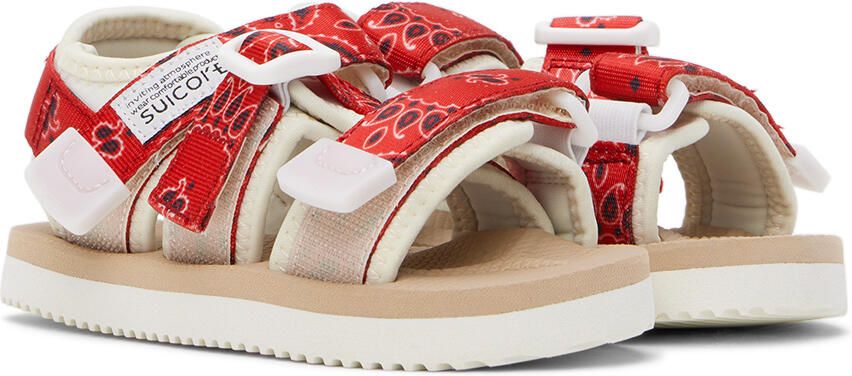 Suicoke Kids Beige & Red Kisee Sandals - Picture 2