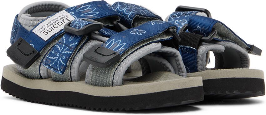 Suicoke Kids Navy & Gray Kisee Sandals - Picture 3