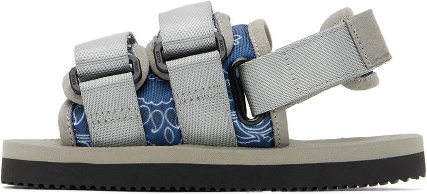 Suicoke Kids Navy & Gray Moto Sandals - Picture 2
