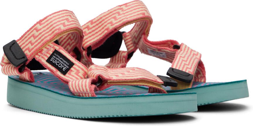Suicoke Yellow & Pink DEPA-JC01 Sandals