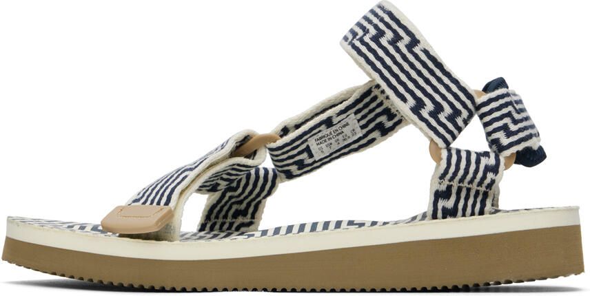 Suicoke Navy & Off-White DEPA-JC01 Sandals