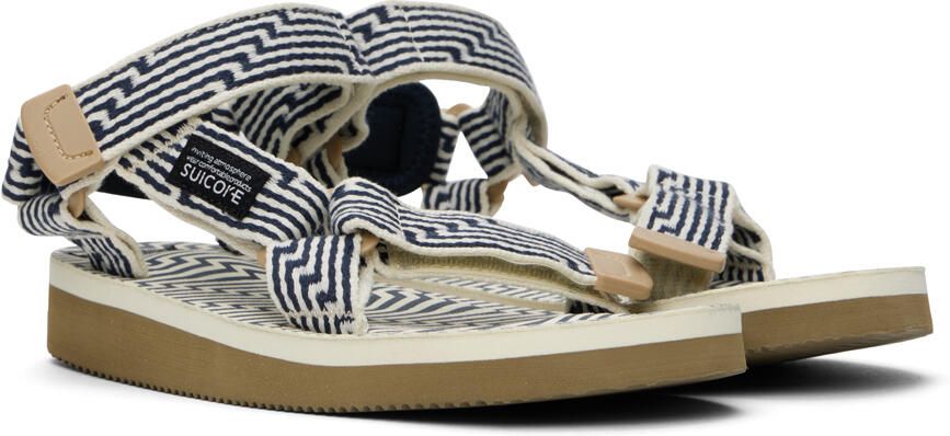 Suicoke Navy & Off-White DEPA-JC01 Sandals - Picture 2