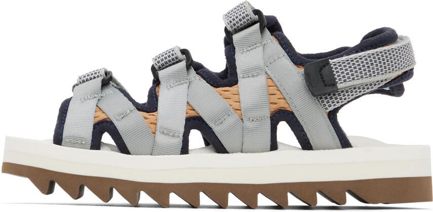 Suicoke Navy & White Zip-AB Sandals - Picture 3