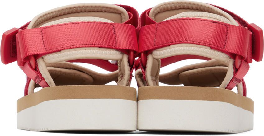 Suicoke Red & Off-White CEL-V Sandals