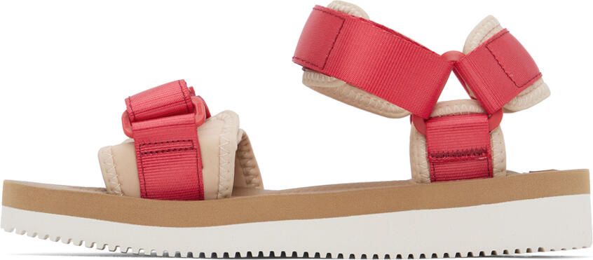 Suicoke Red & Off-White CEL-V Sandals - Picture 3