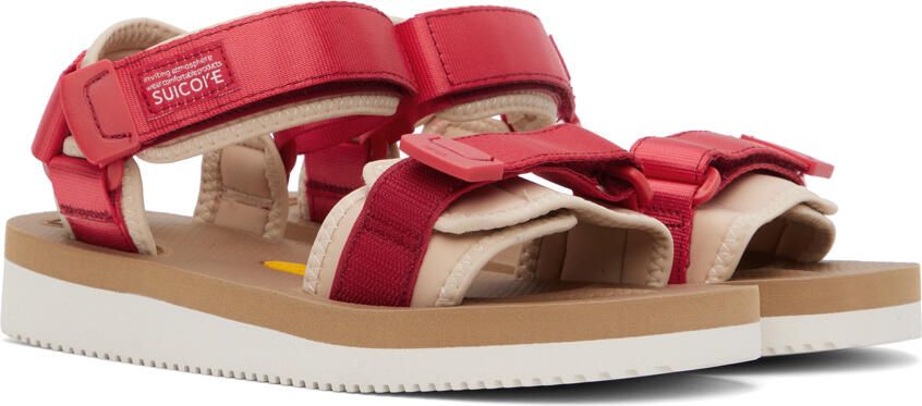 Suicoke Red & Off-White CEL-V Sandals - Picture 2