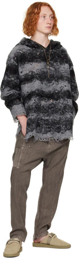 Suicoke Taupe ZAVO-Mab Slippers - Picture 4