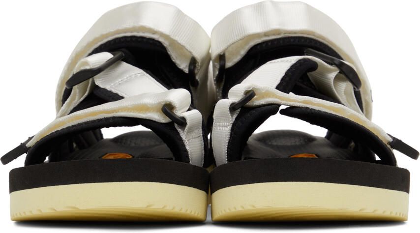 Suicoke White & Black KISEE-V Sandals - Picture 3