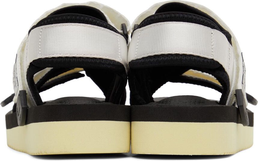 Suicoke White & Black KISEE-V Sandals - Picture 2