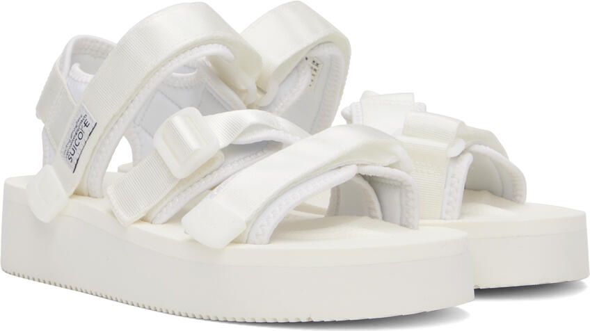 Suicoke White KISEE-PO Sandals - Picture 2