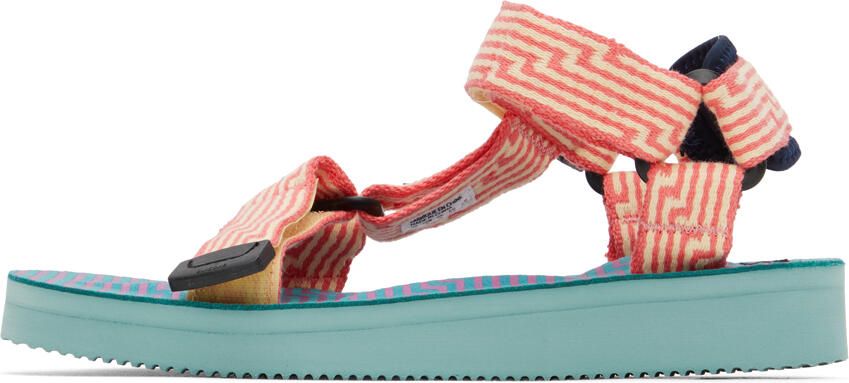 Suicoke Yellow & Pink DEPA-JC01 Sandals - Picture 6