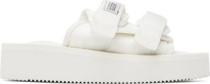 Suicoke White MOTO-PO Sandals