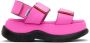SUNNEI SSENSE Exclusive Pink Low Platform Sandals - Thumbnail 1