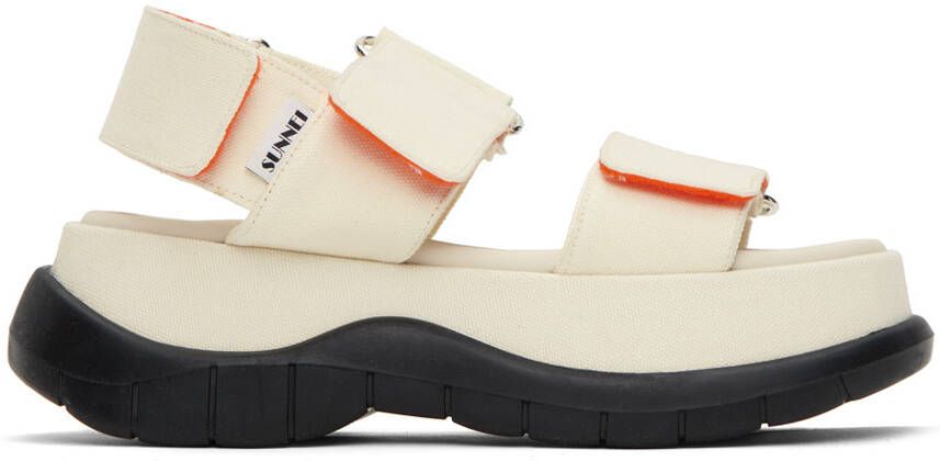 SUNNEI SSENSE Exclusive White Platform Sandals