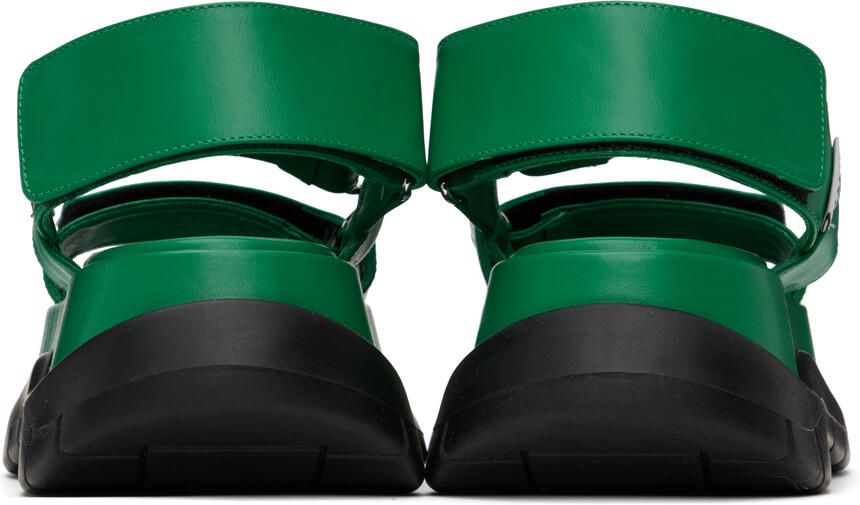SUNNEI SSENSE Exclusive Green Platform Sandals - Picture 4