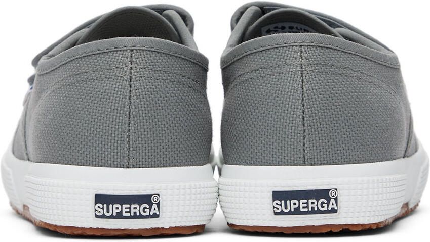 Superga Kids Grey Classic Velcro Sneakers - Picture 1