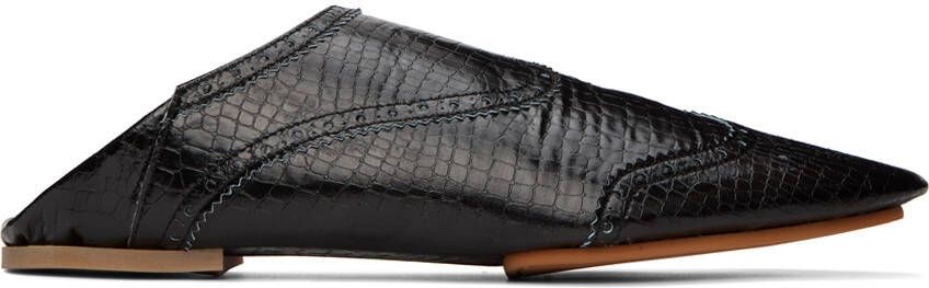 tao Black Pointed Toe Loafers