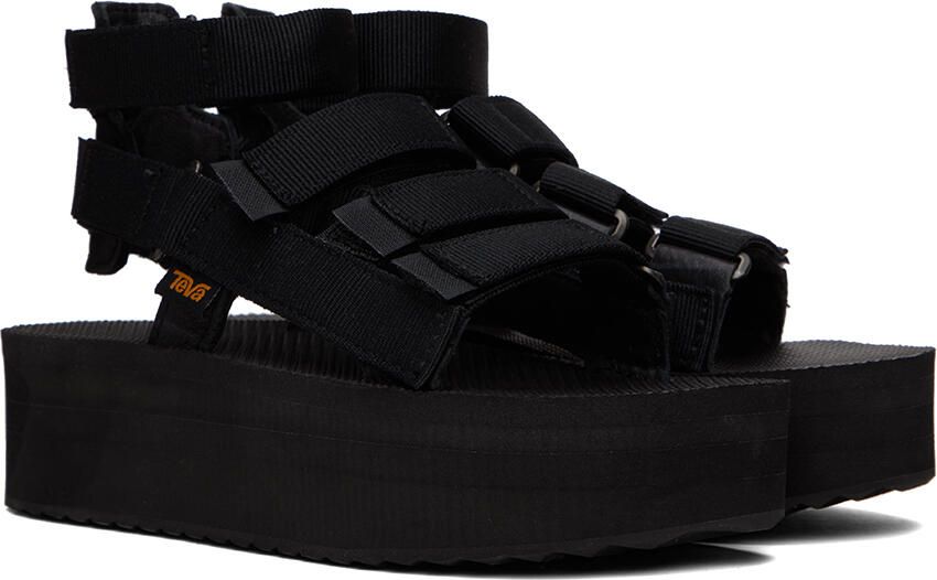 Teva Black Flatform Mevia Sandals - Picture 3