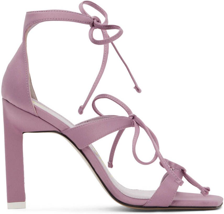 The Attico Pink Aria Heeled Sandals