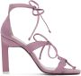 The Attico Pink Aria Heeled Sandals - Thumbnail 1