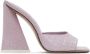 The Attico Pink Leather Devon Heeled Sandals - Thumbnail 1