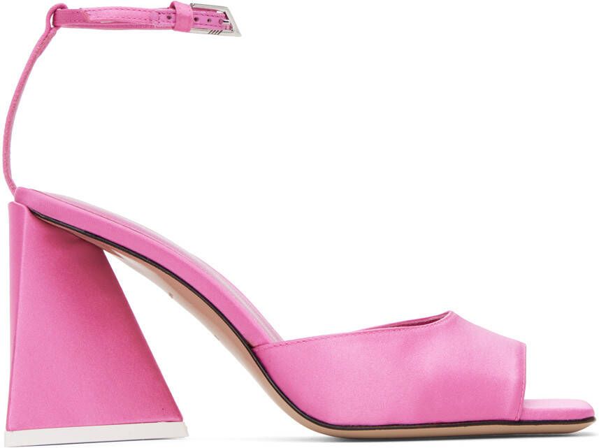 The Attico Pink Piper Heeled Sandals