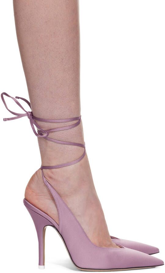 The Attico Pink Venus Slingback Heels