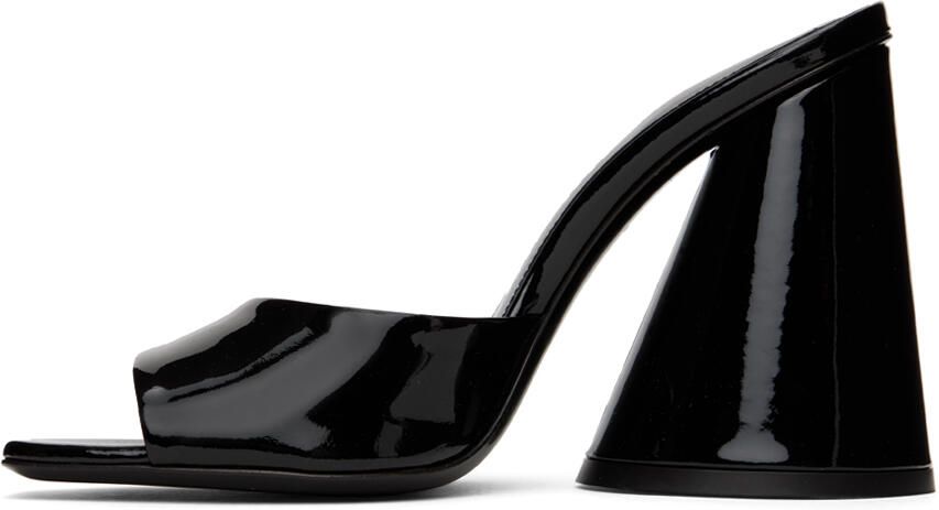 The Attico Black Luz Mules - Picture 3