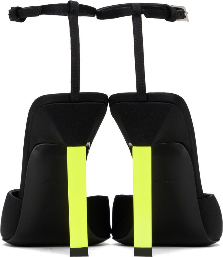 The Attico Black Perine Slingback Heels