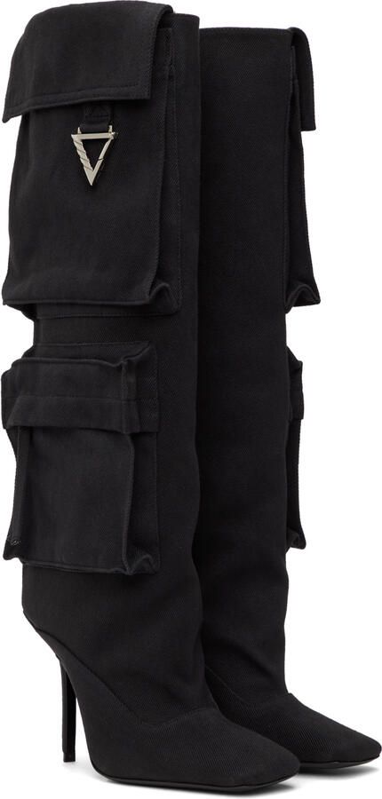 The Attico Black Sienna Boots