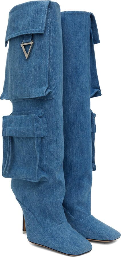 The Attico Blue Sienna Boots