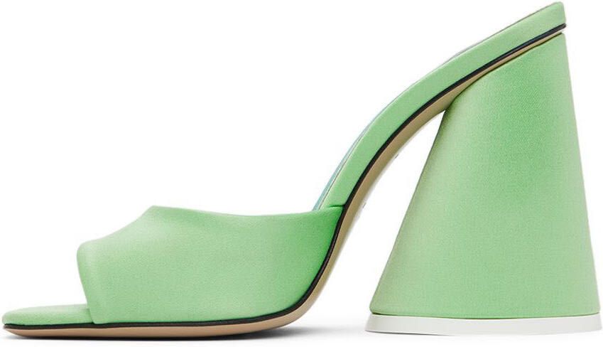 The Attico Green Luz Heeled Sandals - Picture 3