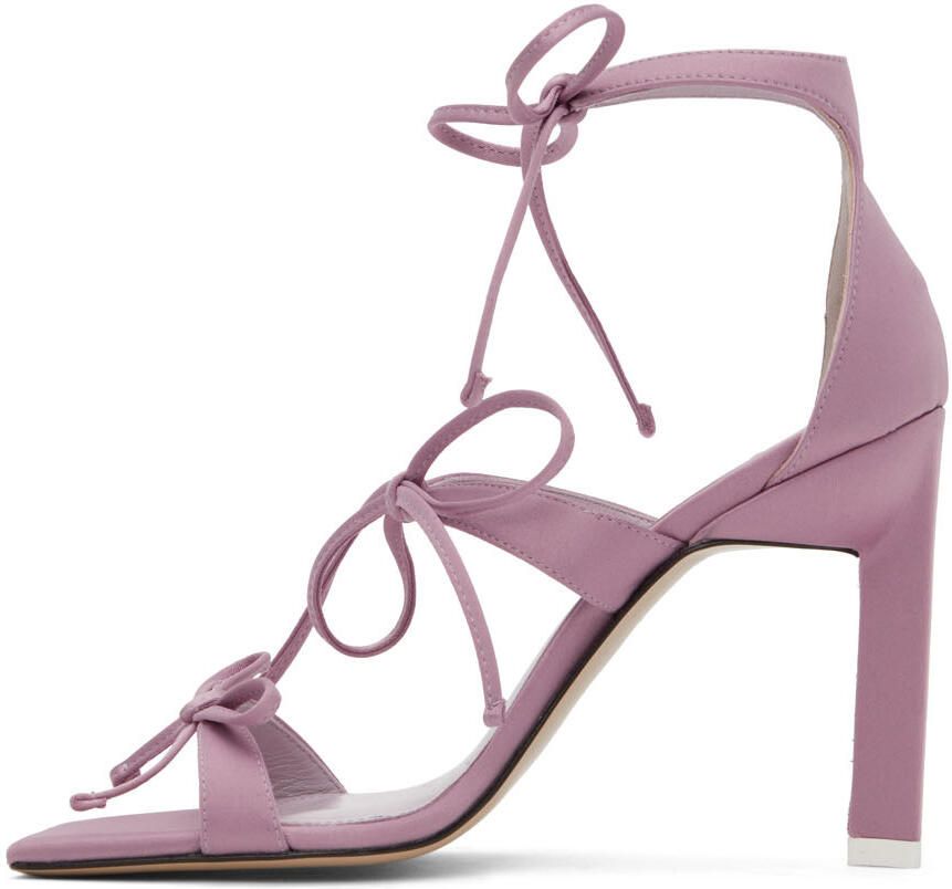 The Attico Pink Aria Heeled Sandals - Picture 3