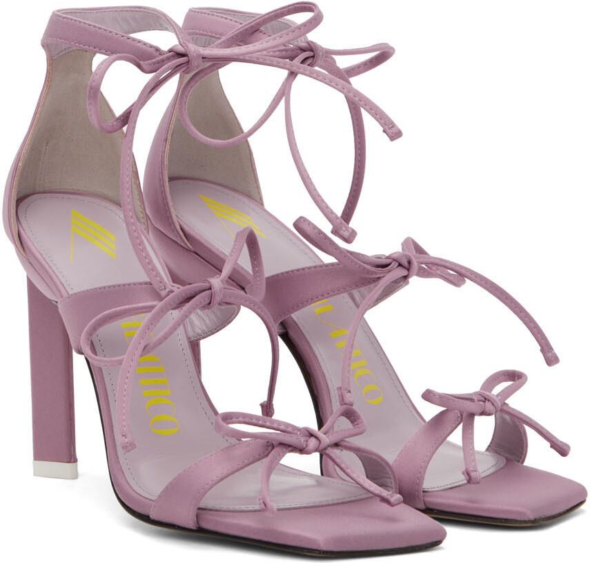 The Attico Pink Aria Heeled Sandals - Picture 2
