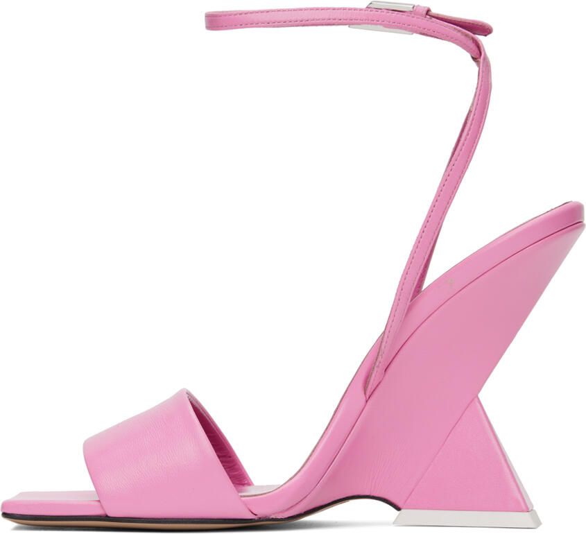 The Attico Pink Cheope Heeled Sandals - Picture 2