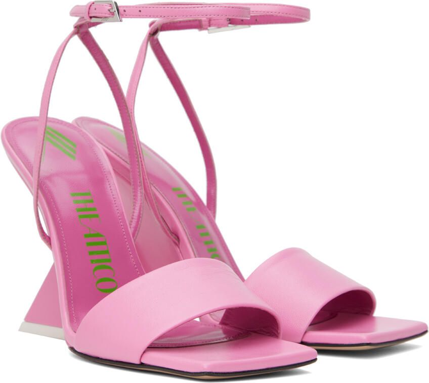 The Attico Pink Cheope Heeled Sandals - Picture 3